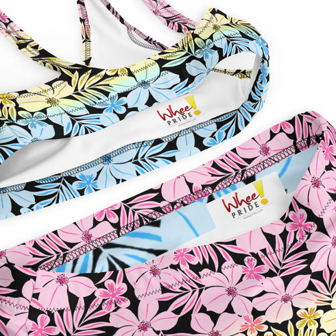 Pansexual Pride Aloha High-Waisted Bikini
